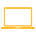 Icono de laptop en transparencia